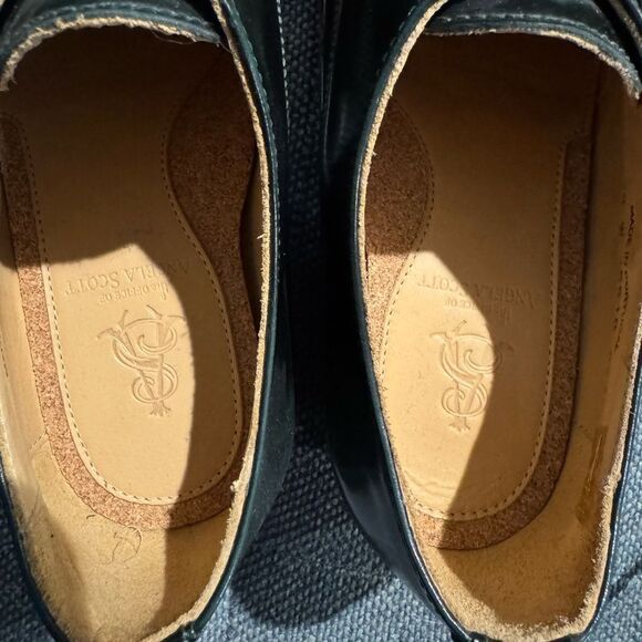 The Office Of Angela Scott Mr. Colin Double-Monk Oxfords Shoes size 38 Dark Gree - Picture 11 of 11